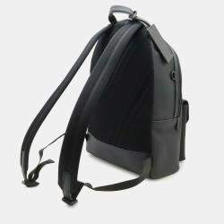 Pre Owned Louis Vuitton Lv Aerogram Takeoff Backpack/Daypack In Grained Leather Noir And Black