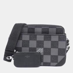 Pre Owned Louis Vuitton Damier Checkerboard Trio Messenger Bag