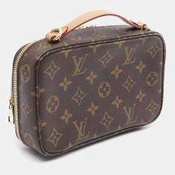 Pre Owned Louis Vuitton Utility Crossbody Handbag In Coated Canvas And Leather With Monogram Design Brown
