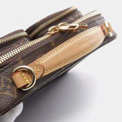 Pre Owned Louis Vuitton Utility Crossbody Handbag In Coated Canvas And Leather With Monogram Design Brown
