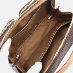 Pre Owned Louis Vuitton Utility Crossbody Handbag In Coated Canvas And Leather With Monogram Design Brown