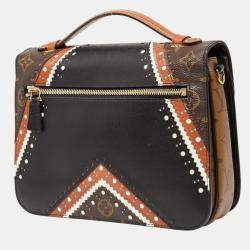 Pre Owned حقيبة لويس فويتون ميتيس بوشيت مونوغرام معكوس ميديام جلد بني/أسود