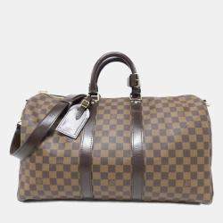 Pre Owned Louis Vuitton Damier Keepall Bandouliere 45Cm Boston Bag