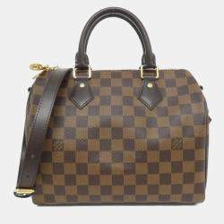 Pre Owned Louis Vuitton Damier Speedy Bandouliere 25Cm Boston Bag