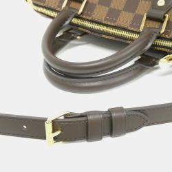 Pre Owned Louis Vuitton Damier Speedy Bandouliere 25Cm Boston Bag