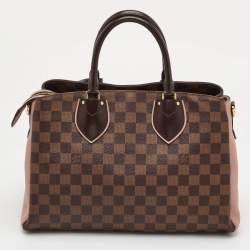 Pre Owned Louis Vuitton Normandy Brown/Pink Monogram Canvas and Leather Tote