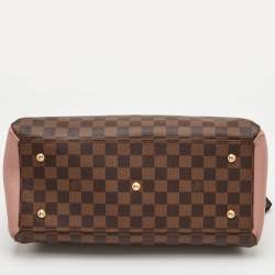 Pre Owned Louis Vuitton Normandy Brown/Pink Monogram Canvas and Leather Tote