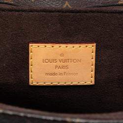 Pre Owned Louis Vuitton Brown Monogram Pochette Metis