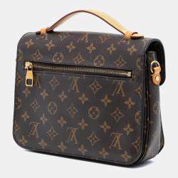 Pre Owned Louis Vuitton Brown Monogram Pochette Metis