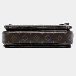 Pre Owned Louis Vuitton Brown Monogram Pochette Metis
