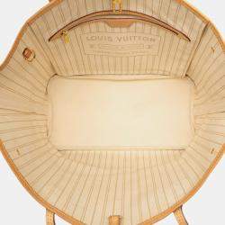 مملوكة مسبقًا Louis Vuitton White Damier Azur Neverfull MM