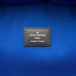 Pre Owned حقيبة ظهر لويس فيتون جوش دامير جرافيت محدودة الإصدار بشعار قوس قزح سوداء