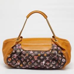 Pre Owned Louis Vuitton Aquarelle Jamais Limited Edition Richard Prince Monogram Watercolor Canvas Bag