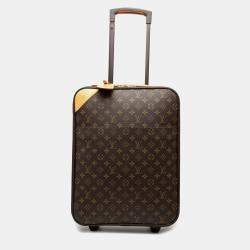 Pre Owned Louis Vuitton Brown Monogram Pegase 45