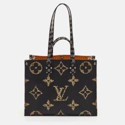 Pre Owned Louis Vuitton Jungle Onthego GM Jungle Giant Monogram Canvas Tote