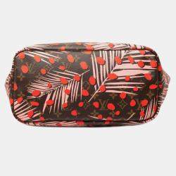 Pre Owned حقيبة لوي فيتون نيفرفول بقماش المونوغرام البني مع نقاط الأدغال متوسطة الحجم