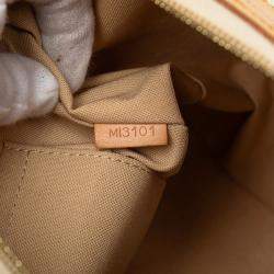 Pre Owned Louis Vuitton White Damier Azur Siracusa PM