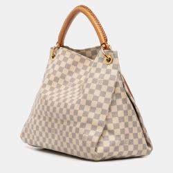 مملوكة مسبقًا Louis Vuitton White Damier Azur Artsy MM