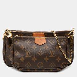 Pre Owned Louis Vuitton Brown Monogram Multi Pochette Accessoires