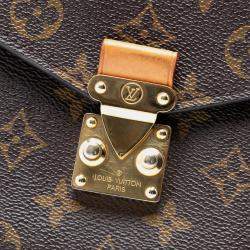 Pre Owned Louis Vuitton Brown Monogram Pochette Metis