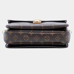 Pre Owned Louis Vuitton Brown Monogram Pochette Metis