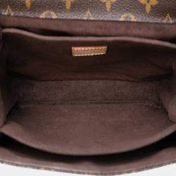 Pre Owned Louis Vuitton Brown Monogram Pochette Metis