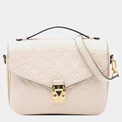 Pre Owned Louis Vuitton Brown Monogram Empreinte Pochette Metis