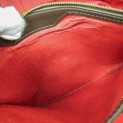 مملوكة مسبقًا حقيبة لوي فيتون داميير نيفرفول مبطنة بنية إبن مع حزام طويل بنية اللون وتفاصيل باللون البني