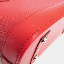 Pre Owned Louis Vuitton Coquelicots Epi Alma BB Shoulder Bag 