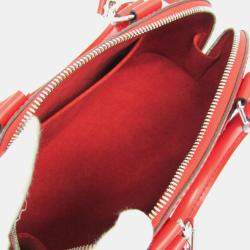 Pre Owned Louis Vuitton Coquelicots Epi Alma BB Shoulder Bag 