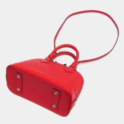 Pre Owned Louis Vuitton Coquelicots Epi Alma BB Shoulder Bag 