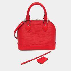 Pre Owned Louis Vuitton Coquelicots Epi Alma BB Shoulder Bag 