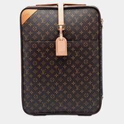 Pre Owned Louis Vuitton Brown Monogram Pegase 55