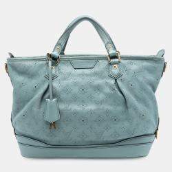 Pre Owned Louis Vuitton Blue Monogram Mahina Stellar PM