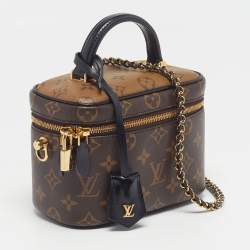 Pre Owned Louis Vuitton Vanity PM Monogram Reverse Canvas Bag