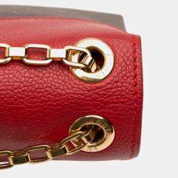 Pre Owned Louis Vuitton Brown Red Monogram Pallas Chain