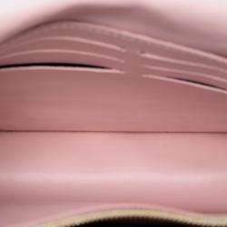 Pre Owned \محفظة على سلسلة لويس فيتون فلور بنية وردية بخطوط مونوغرام