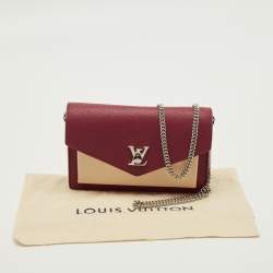 Pre Owned Louis Vuitton Mylockme Bicolor Leather Chain Pochette