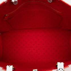 Pre Owned Louis Vuitton Red White Monogram Giant Crafty Onthego GM
