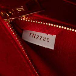 Pre Owned Louis Vuitton Red White Monogram Giant Crafty Onthego GM