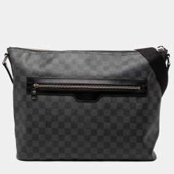 Pre Owned Louis Vuitton Black Damier Graphite Mick MM