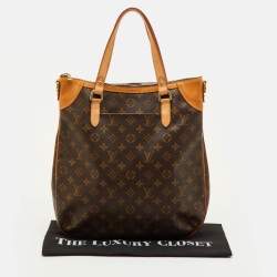 Pre Owned Louis Vuitton Odeon GM Monogram Canvas and Leather Tote