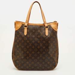 Pre Owned Louis Vuitton Odeon GM Monogram Canvas and Leather Tote