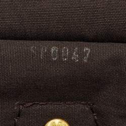 Pre Owned Louis Vuitton Fusain Monogram Mini Lin Canvas Speedy 30 Bag