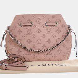 Pre Owned Louis Vuitton Pink Monogram Mahina Bella