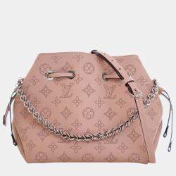 Pre Owned Louis Vuitton Pink Monogram Mahina Bella