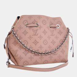 Pre Owned Louis Vuitton Pink Monogram Mahina Bella