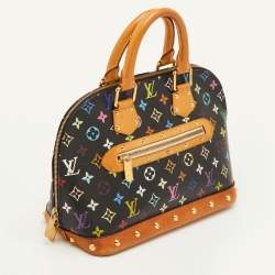 مملوكة مسبقًا حقيبة لويس فيتون ألما كانفاس مونوغرامية متعددة الألوان سوداء PM