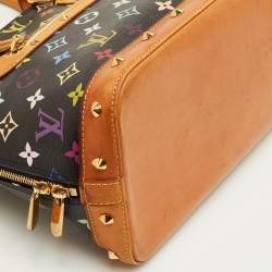 مملوكة مسبقًا حقيبة لويس فيتون ألما كانفاس مونوغرامية متعددة الألوان سوداء PM