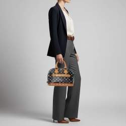 مملوكة مسبقًا حقيبة لويس فيتون ألما كانفاس مونوغرامية متعددة الألوان سوداء PM